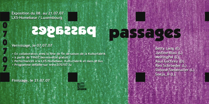 070707 group exhibition invite